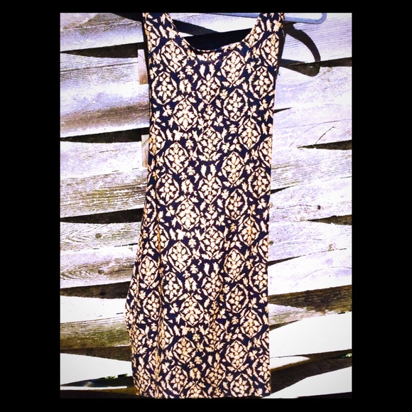 Wet Seal Dresses & Skirts - Sun Dress Black and Gold Wet Seal